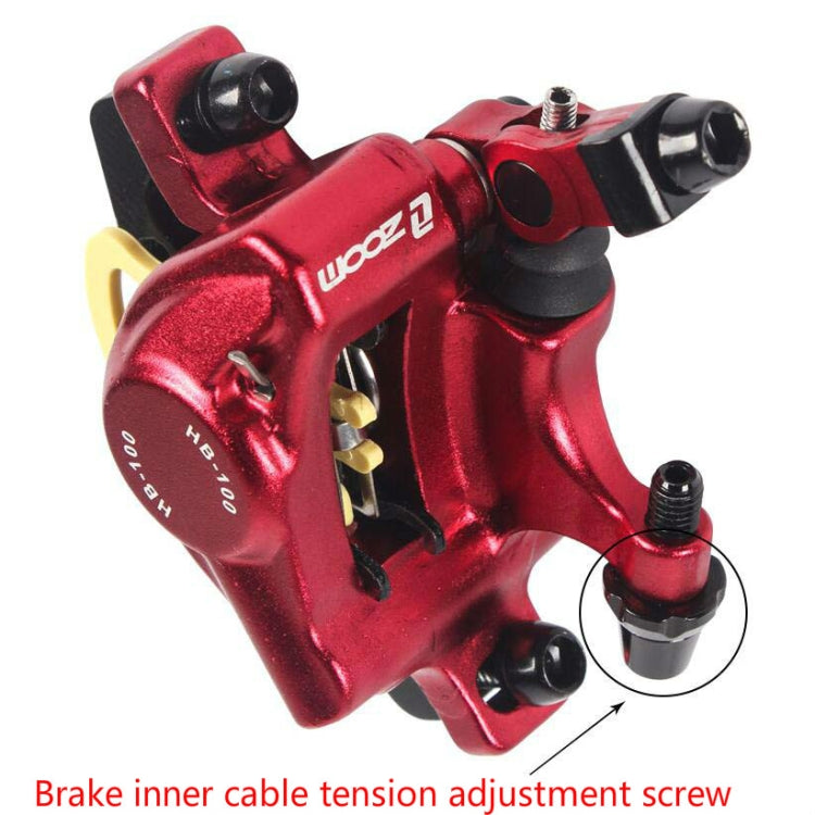 Vivolux | ZOOM HB100 Mountainbike Hydraulik Brake Caliper Folding Bike Kabelzug Hydraulik Scheibenbremszange, Stil: Vorn und Hinten (Blau)