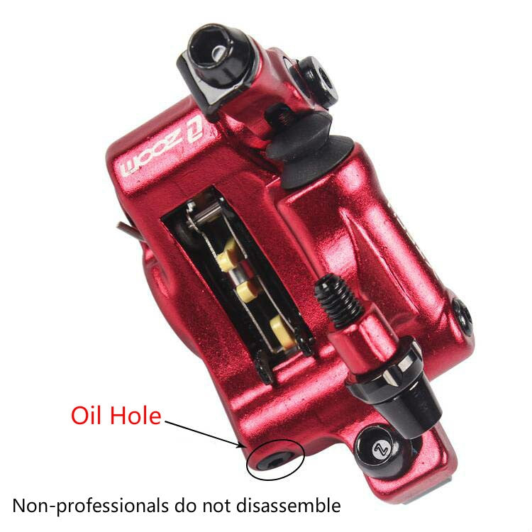 Vivolux | ZOOM HB100 Mountainbike Hydraulik Brake Caliper Folding Bike Kabelzug Hydraulik Scheibenbremszange, Stil: Vorn und Hinten (Blau)