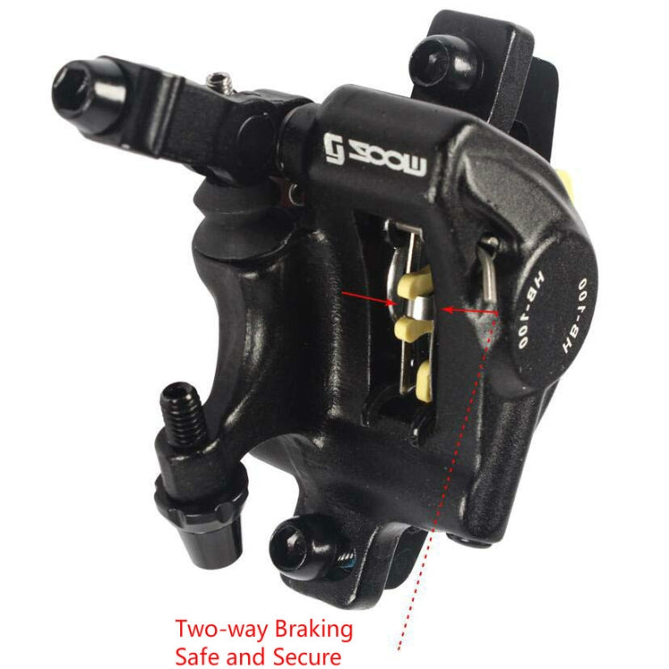 Vivolux | ZOOM HB100 Mountainbike Hydraulik Brake Caliper Folding Bike Kabelzug Hydraulik Scheibenbremszange, Stil: Vorn und Hinten (Blau)