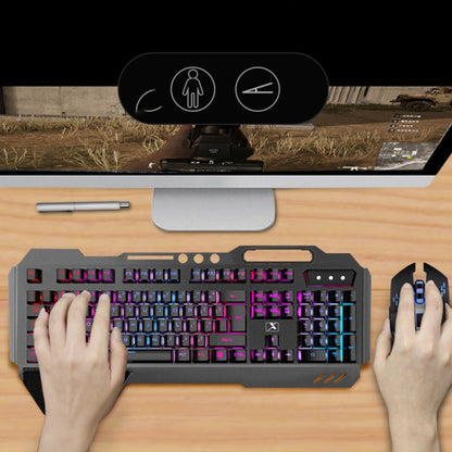 Vivolux | K680 RGB Wiederaufladbare Gaming Wireless Tastatur und Maus Set (Schwarz)