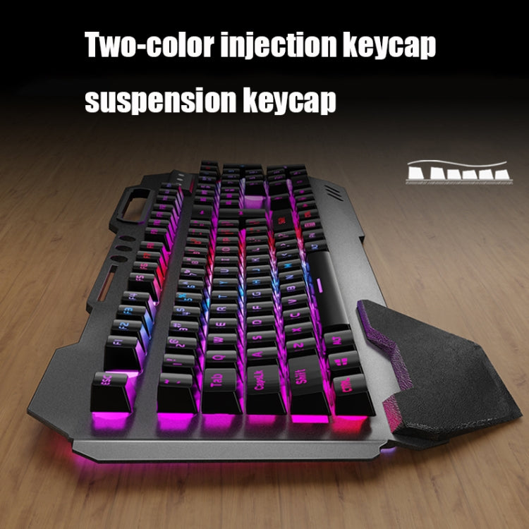 Vivolux | K680 RGB Wiederaufladbare Gaming Wireless Tastatur und Maus Set (Schwarz)