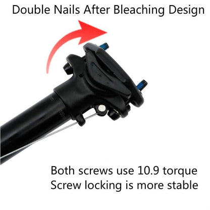 Vivolux | ZOOM Fahrrad Drahtgesteuertes Hydraulik Hebesattelrohr Mountainbike Sattelstütze, Größe:30.9mm, Spezifikation:400mm Interne Verlegung