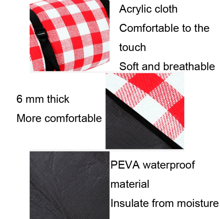 Vivolux | FP1409 6mm Verdickte Feuchtigkeitsbeständige Strandmatte Outdoor Camping Zeltmatte Ohne Tragetasche, Größe:150x200cm(Neon)