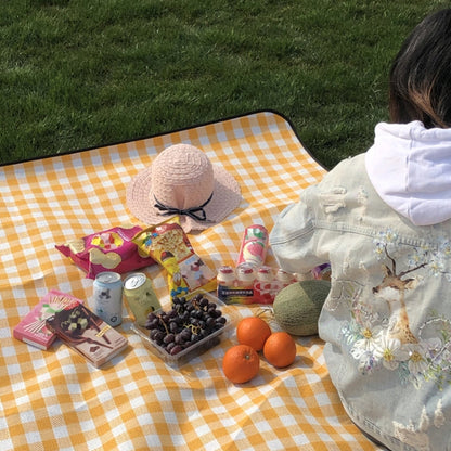 Vivolux | FP1409 6mm Verdickte Feuchtigkeitsbeständige Strandmatte Outdoor Camping Zeltmatte Ohne Tragetasche, Größe:150x200cm(Neon)