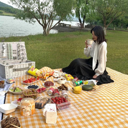 Vivolux | FP1409 6mm Verdickte Feuchtigkeitsbeständige Strandmatte Outdoor Camping Zeltmatte Ohne Tragetasche, Größe:150x200cm(Neon)