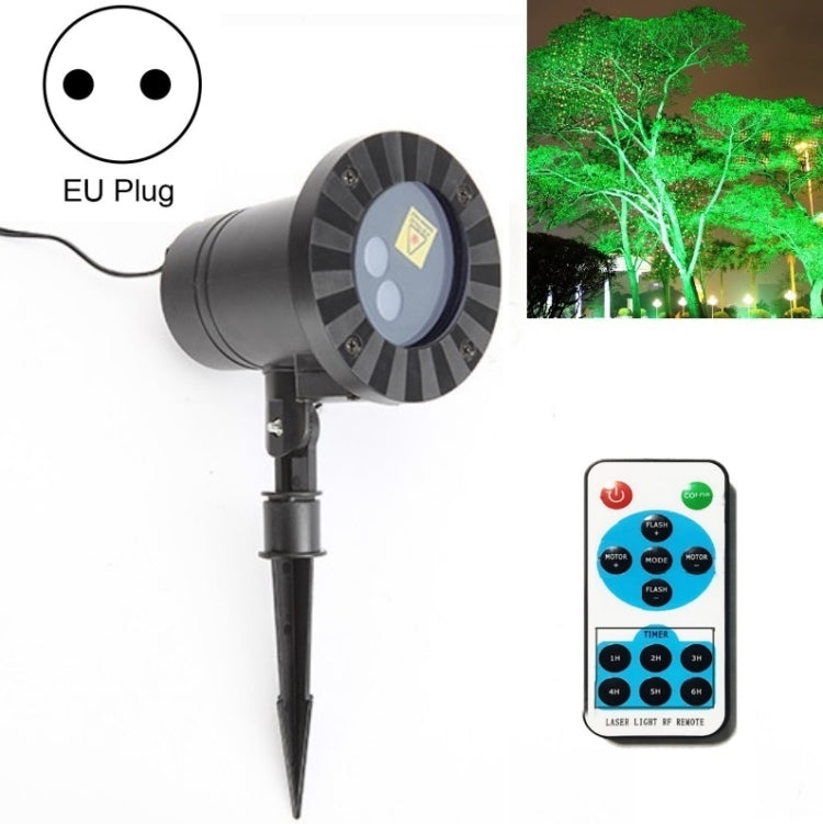 Vivolux | 30W Fernbedienung Außen wasserdicht Laserlicht Garten Dekoration Rasenlampe, grünes Licht + rotes Licht (UK-Stecker)