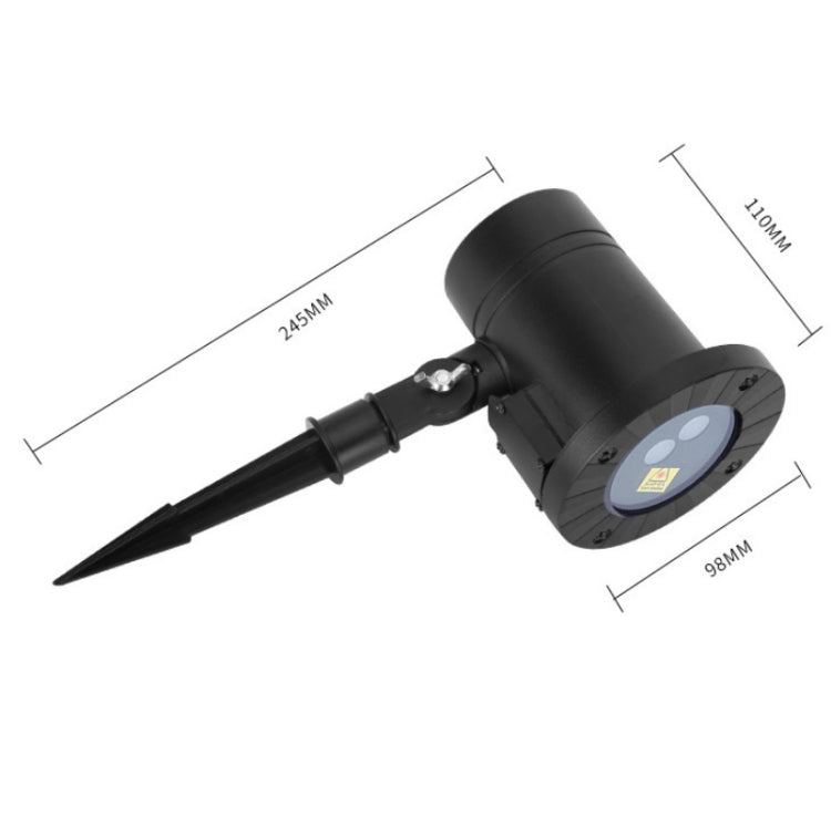 Vivolux | 30W Fernbedienung Außen wasserdicht Laserlicht Garten Dekoration Rasenlampe, grünes Licht + rotes Licht (UK-Stecker)