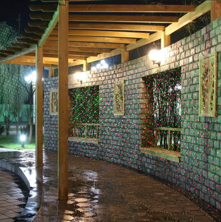 Vivolux | 30W Fernbedienung Außen wasserdicht Laserlicht Garten Dekoration Rasenlampe, grünes Licht + rotes Licht (UK-Stecker)