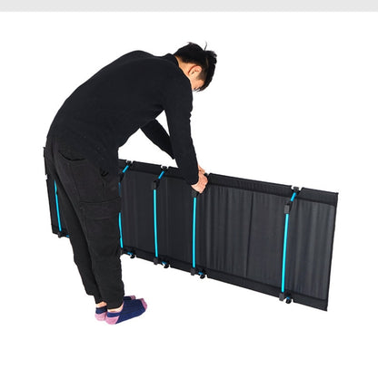 Vivolux | CLS Outdoor Leichtgewicht Faltbett Camping Einfaches Freizeitbett (Grau)