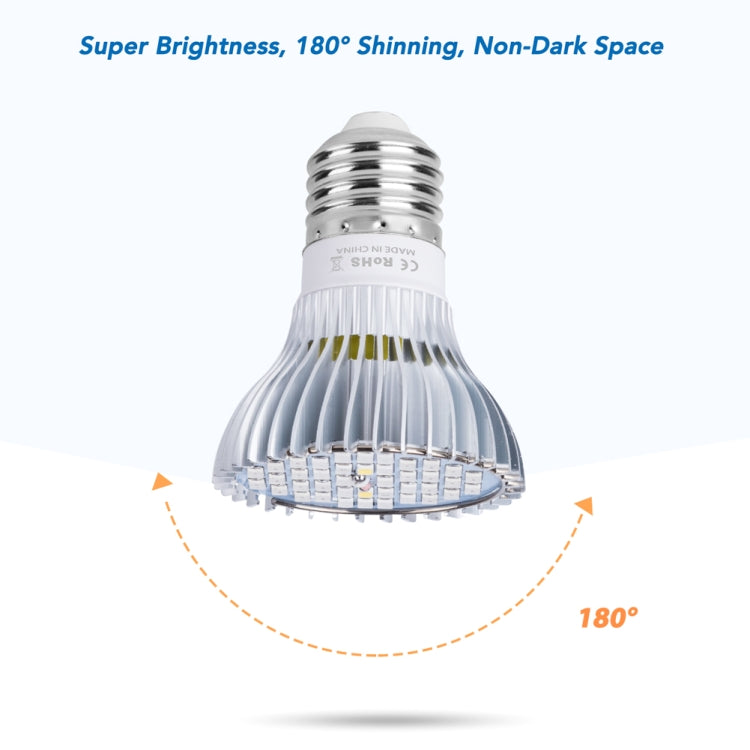 Vivolux | LED Pflanzenwachstumslampe Vollspektrum E27 Pflanzenfülllicht, Leistung: 30W 40 Lampenperlen