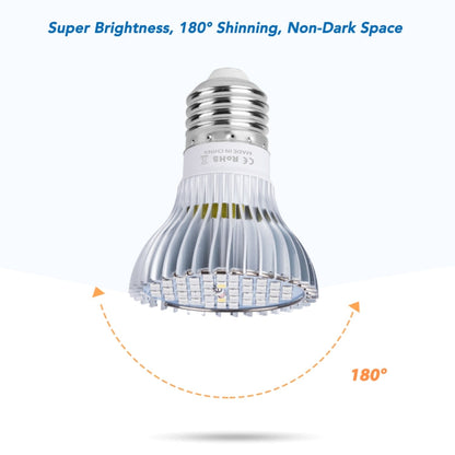 Vivolux | LED Pflanzenwachstumslampe Vollspektrum E27 Pflanzenfülllicht, Leistung: 30W 40 Lampenperlen