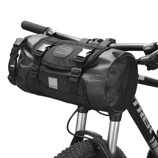 Vivolux | SAHOO 11L Vergrößerte Fahrrad Vordertasche Mountainbike Clip Mesh Wasserdicht und Verschleißfest Lenkertasche (Schwarz)