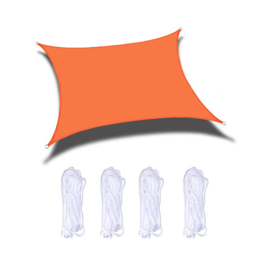 Vivolux | Outdoor Garten Sonnensegel wasserdicht Anti-UV Überdachung, Größe: 2m x 4m (Orange)