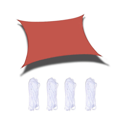 Vivolux | Outdoor Garten Sonnensegel wasserdicht Anti-UV Überdachung, Größe: 2m x 5m(Rot)