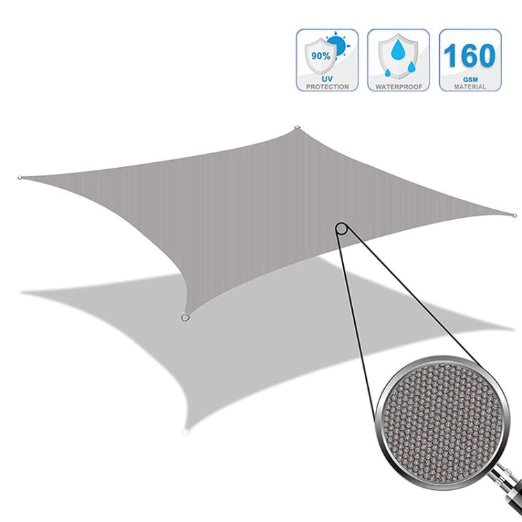 Vivolux | Outdoor Garten Sonnensegel wasserdicht Anti-UV Pavillon, Größe: 3m x 3m (Schwarz)