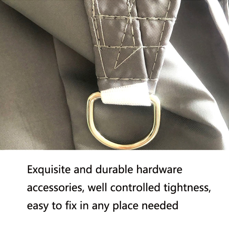 Vivolux | Dreieckiger Outdoor-Garten-Sonnenschutzsegel wasserdicht Anti-UV Vordach, Größe: 4m x 4m x 5.7m (Rot)