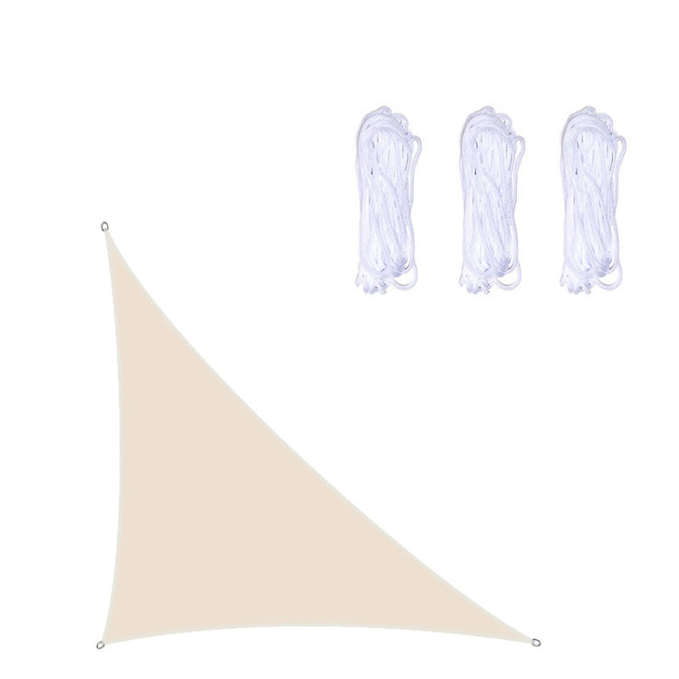 Vivolux | Dreieckiger Outdoor-Garten-Sonnensegel wasserdicht UV-beständig, Größe: 3m x 4m x 5m (Beige)