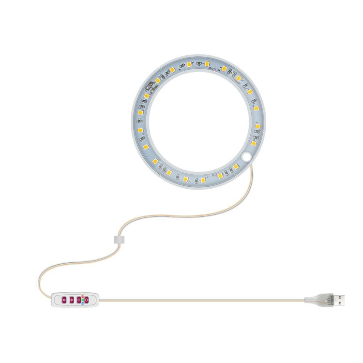 Vivolux | LED Pflanzenwachstumslampe Vollspektrale intelligente Zeitschaltuhr Innenfülllicht Ring Pflanzenlampe, Leistung: Ein Kopf(Sonnenschein)