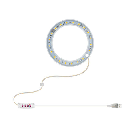 Vivolux | LED Pflanzenwachstumslampe Vollspektrale intelligente Zeitschaltuhr Innenfülllicht Ring Pflanzenlampe, Leistung: Ein Kopf(Sonnenschein)
