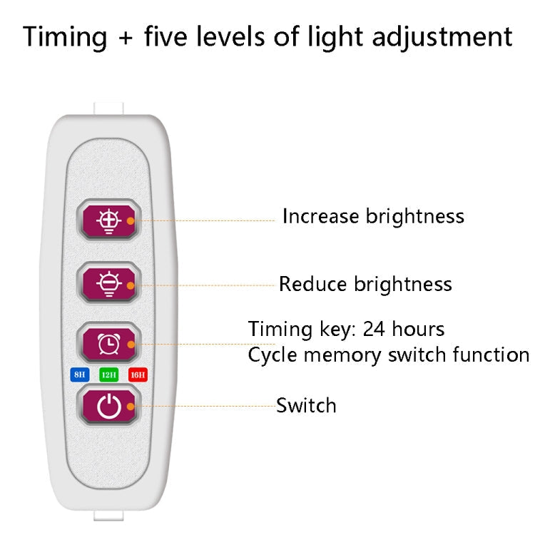 Vivolux | LED Pflanzenwachstumslampe Vollspektrale intelligente Zeitschaltuhr Innenfülllicht Ring Pflanzenlampe, Leistung: Ein Kopf(Sonnenschein)