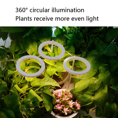 Vivolux | LED Pflanzenwachstumslampe Vollspektrale intelligente Zeitschaltuhr Innenfülllicht Ring Pflanzenlampe, Leistung: Ein Kopf(Sonnenschein)