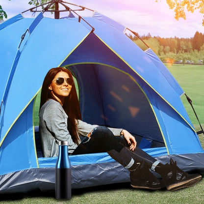 Vivolux | TC-014 Outdoor Strand Reise Camping Automatische Feder Multi-Person Zelt Für 3-4 Personen (Orange+Matte+Hängematte)