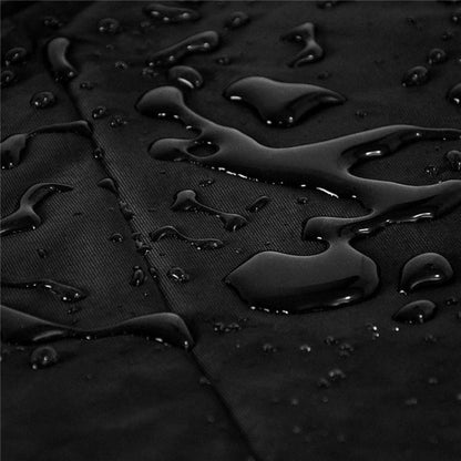 Vivolux | Outdoor Strandstuhl Staubdichte und Wasserdichte Abdeckung Schaukelstuhl Möbel Schutzhülle, Größe: 210x75x80cm (Schwarz+Silber)