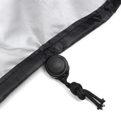 Vivolux | Outdoor Strandstuhl Staubdichte und Wasserdichte Abdeckung Schaukelstuhl Möbel Schutzhülle, Größe: 210x75x80cm (Schwarz+Silber)
