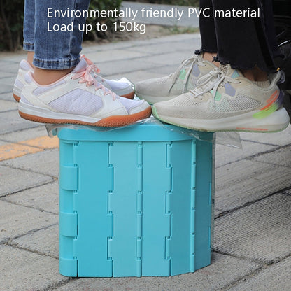 Vivolux | Auto-Toilette Integrierte Tragbare Klapptoilette Selbstfahrende Tour Outdoor Camping Toilette (Hellgrau)