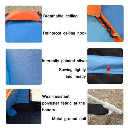 Vivolux | Outdoor Camping Strand Regenfest Sonnensicher Automatisch Schnell Aufstellzelt Für 3-4 Personen (Blau)