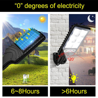 Vivolux | Solar Straßenbeleuchtung LED Körpererkennung Gartenlicht, Spezifikation: 616B-72 COB mit Fernbedienung