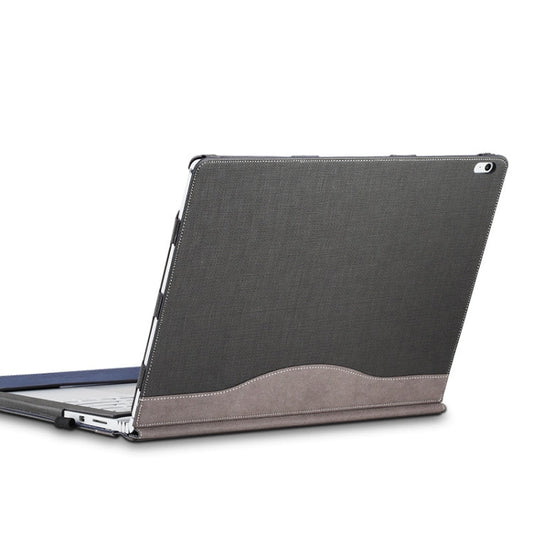 Vivolux | PU-Leder-Laptop-Schutzsleeve für Microsoft Surface Book 2 13,5 Zoll (Gentleman Grau)