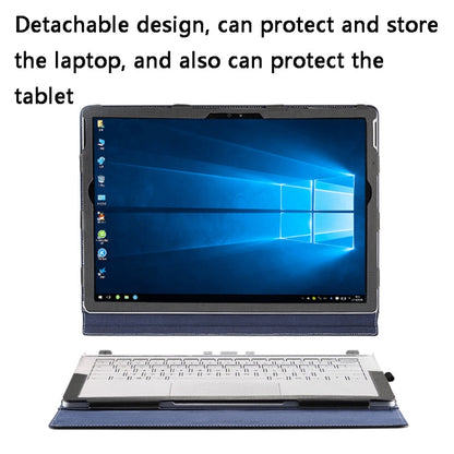 Vivolux | PU-Leder Laptop Schutzhülle für Microsoft Surface Book 2 15 Zoll (Gentleman Grau)