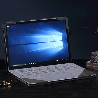 Vivolux | 13,5 Zoll Multifunktionale PU-Leder Laptop-Hülle für Microsoft Surface Laptop 1/2/3/4 (Blau)