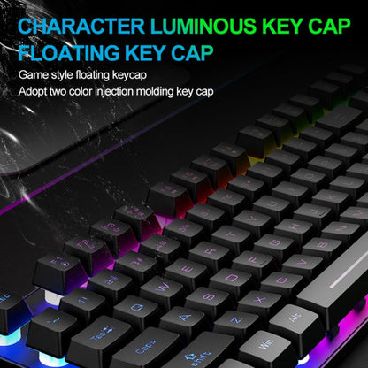 Vivolux | ZIYOU LANG T87 Gaming Leuchtendes Kabelloses Tastatur- und Maus-Set (Blau)