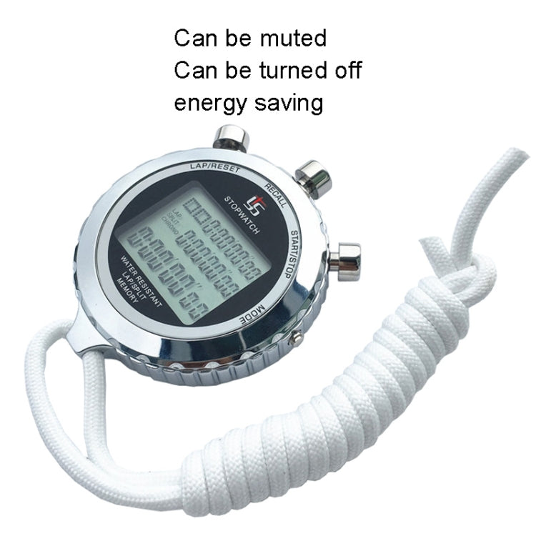 Vivolux | YS Metall Stoppuhr 3 Reihen Anzeige Lauftraining Elektronische Timer, Stil: YS-510 10 Erinnerungen