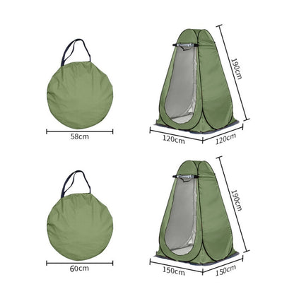 Vivolux | Outdoor Camping Toilette Umkleidezelt Automatisches Duschzelt, Stil: Einzelperson (Ölgrün)