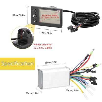 Vivolux | S866 A Typ Elektrofahrrad Universelles Elektrofahrrad Dashboard Set, Spezifikation: 36V / 48V