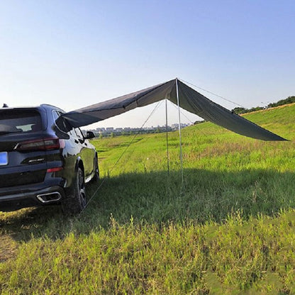 Vivolux | Outdoor-Picknick-Campingzelt An Der Seite Des Autos Regenfeste Markise 300x150cm (Dunkelgrau)
