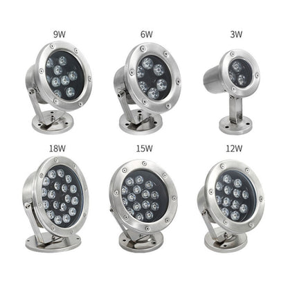 Vivolux | LED Unterwasserlicht Pool Fischteich Brunnen wasserdichtes Landschaftslicht 18W (Weiß)