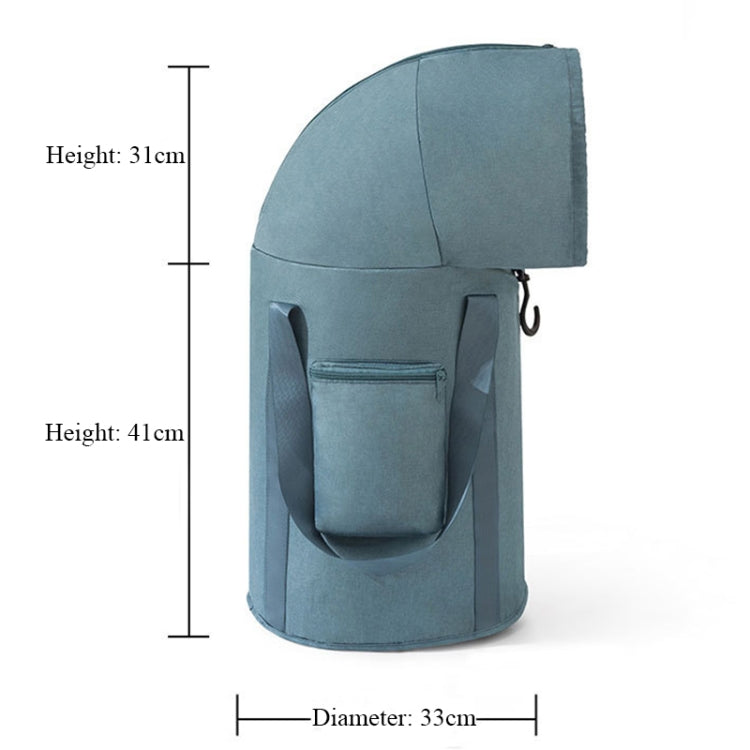 Vivolux | Faltbarer Fußbad-Eimer Knie-Fußbad tragbare Badtasche für Reisen Camping (Grau Pink)