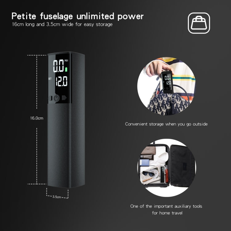 Vivolux | AP-04 Drahtlose Elektrische Luftpumpe Mit LCD-Display Für Fußball Basketball (Schwarz)