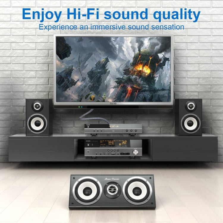 Vivolux | 10m Reines Kupfer RCA Koaxial HIFI Digital Audio Kabel SPDIF Subwoofer Lautsprecher Kabel (Silber Grau)