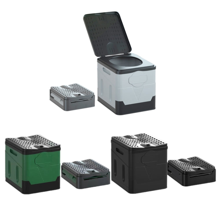 Vivolux | Auto Klapp Tragbare Toilette Outdoor Notfall Mobile Toilette (Armeegrün)