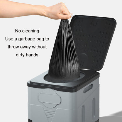 Vivolux | Auto Faltbare tragbare Toilette Outdoor Notfall Mobile Toilette (Dunkelgrau)