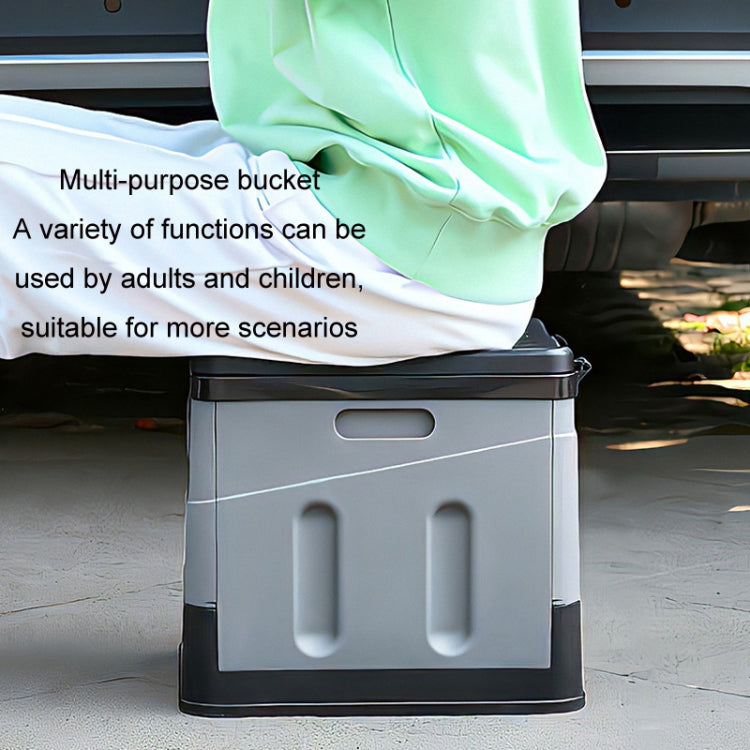 Vivolux | Auto Faltbare tragbare Toilette Outdoor Notfall Mobile Toilette (Dunkelgrau)