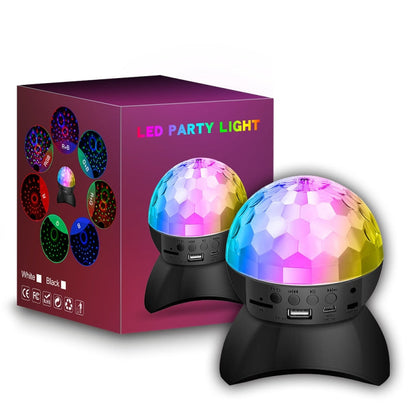 Vivolux | Home LED Magic Ball Lichter Bounce Ambient Lampen Raum Sound Lichter Bälle, Farbe: Lade Modell Schwarz (RGB Farbige 5W)