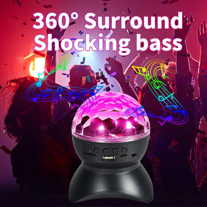 Vivolux | Home LED Magic Ball Lichter Bounce Ambient Lampen Raum Sound Lichter Bälle, Farbe: Lade Modell Schwarz (RGB Farbige 5W)