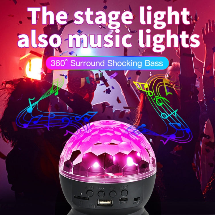 Vivolux | Home LED Magic Ball Lichter Bounce Ambient Lampen Raum Sound Lichter Bälle, Farbe: Lade Modell Schwarz (RGB Farbige 5W)