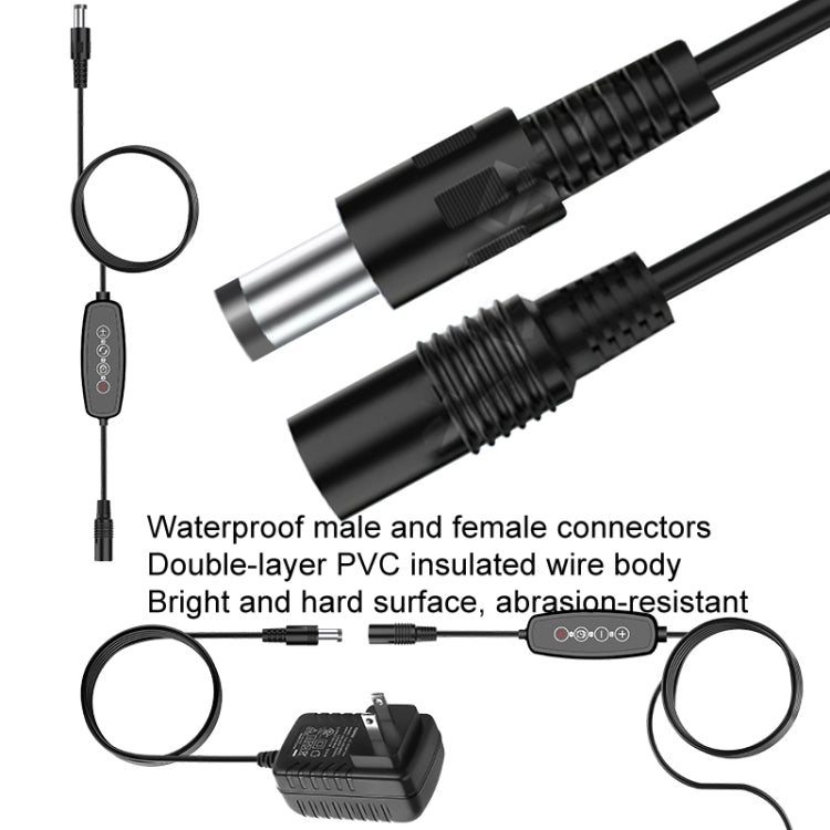 Vivolux | 4 Köpfe 12V Full Spectrum Rot- und Blau Lichtpaneel Pflanzenwachstum Lampe Sämlingsfülllichter (EU-Stecker)